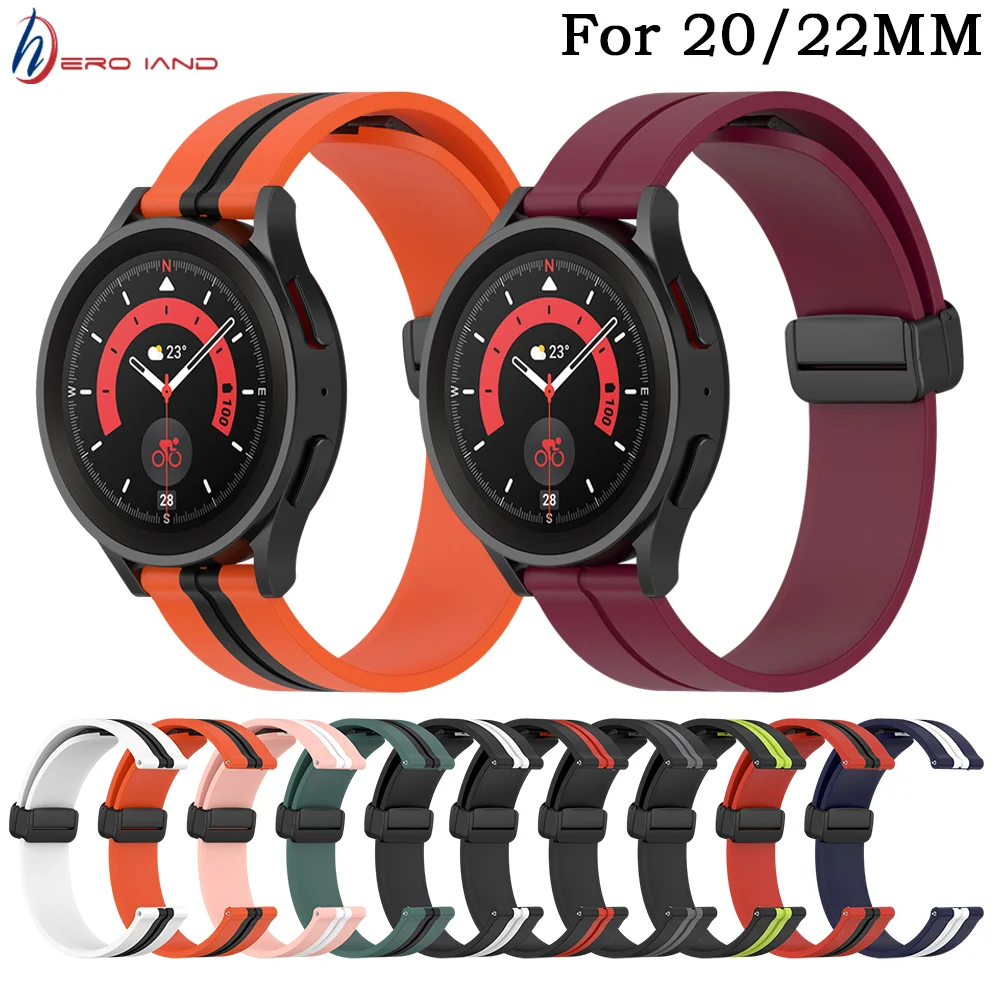 

Ремешок силиконовый для Samsung Galaxy Watch 3/4/5/Pro 46 мм 45 мм 42 мм
