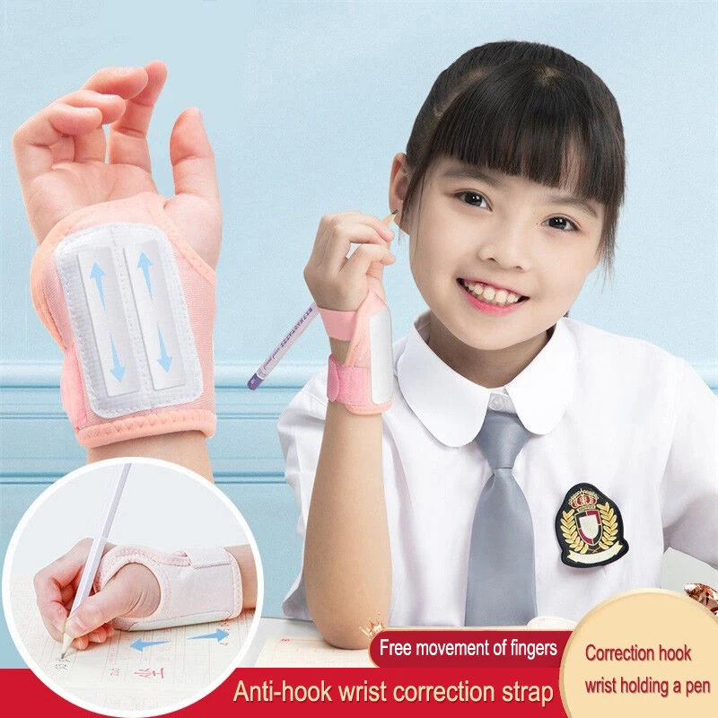 Anti-hook Wrist Corrector Holding Pen Posture Correction Primary School Children Beginners Writing Corrector Arm Wrist Gloves