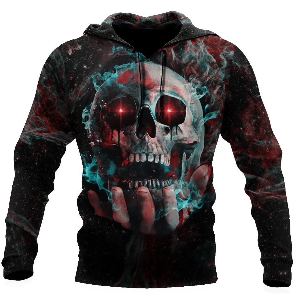 

Beautiful skull tattoo 3D full body print unisex luxury hoodie men sweatshirt zipper pullover casual jacket sportswear-150