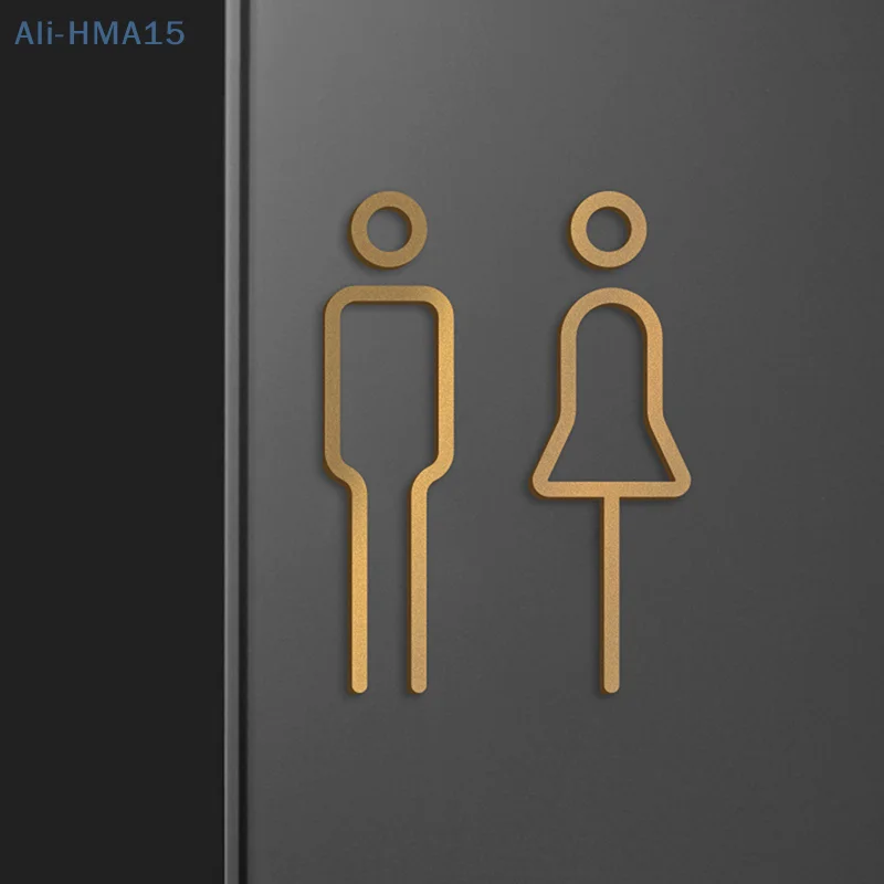 

Черная, золотая, цветная табличка для унитаза, латунная дверь для ванной комнаты, наклейка для унитаза, держатель для унитаза, вывеска