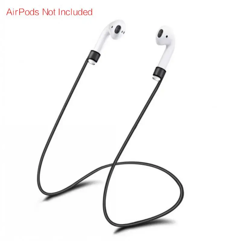 

55/70cm Anti-Lost Straps For AirPods Wireless Bluetooth Earphone Colorful Soft Silicone Sports Lanyard Neck Rope Cord For AirPod