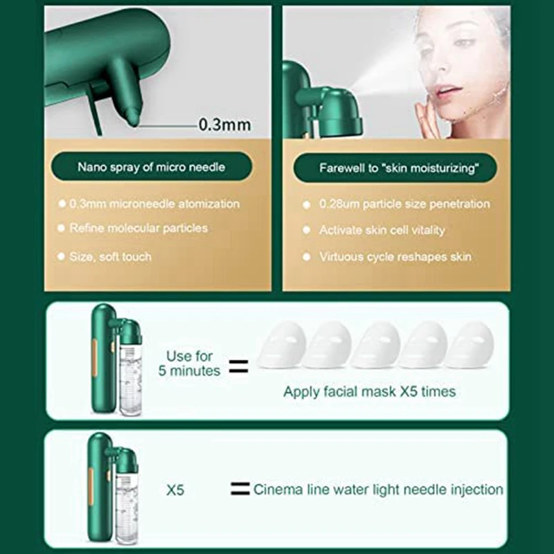 Распылитель кислородного тумана портативный аппарат для ухода за лицом