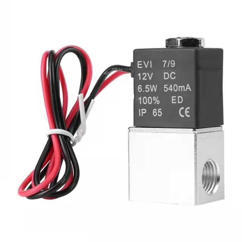 

DC 12V 24V 110V 220V Solenoid Valve 1/4" 1/8" 2 Way Normally Closed Direct-acting Pneumatic Valves For Water Air Gas Hot