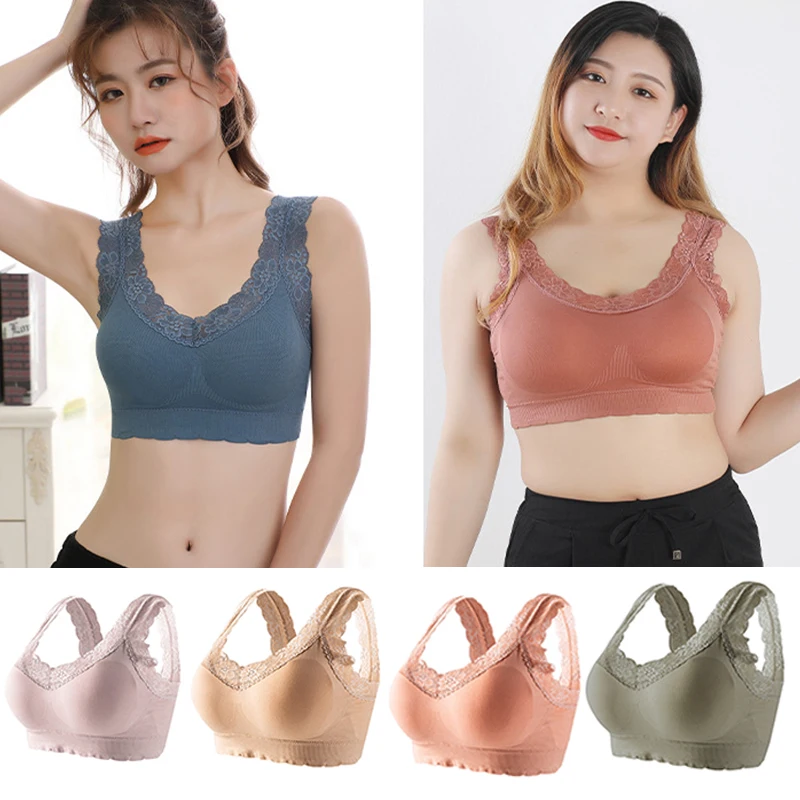 

Women Sexy Lace Flowers Beauty Back Underwear Lingerie Bralette Tube Top Bras
