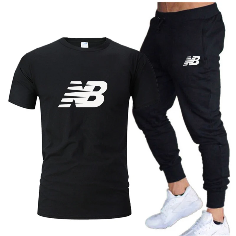 

2022 New Men's Sportswear + Pants 2-Piece casual T-Shirt Sportswear Basketball New Sportswear Brand Suit In Spring And Summer