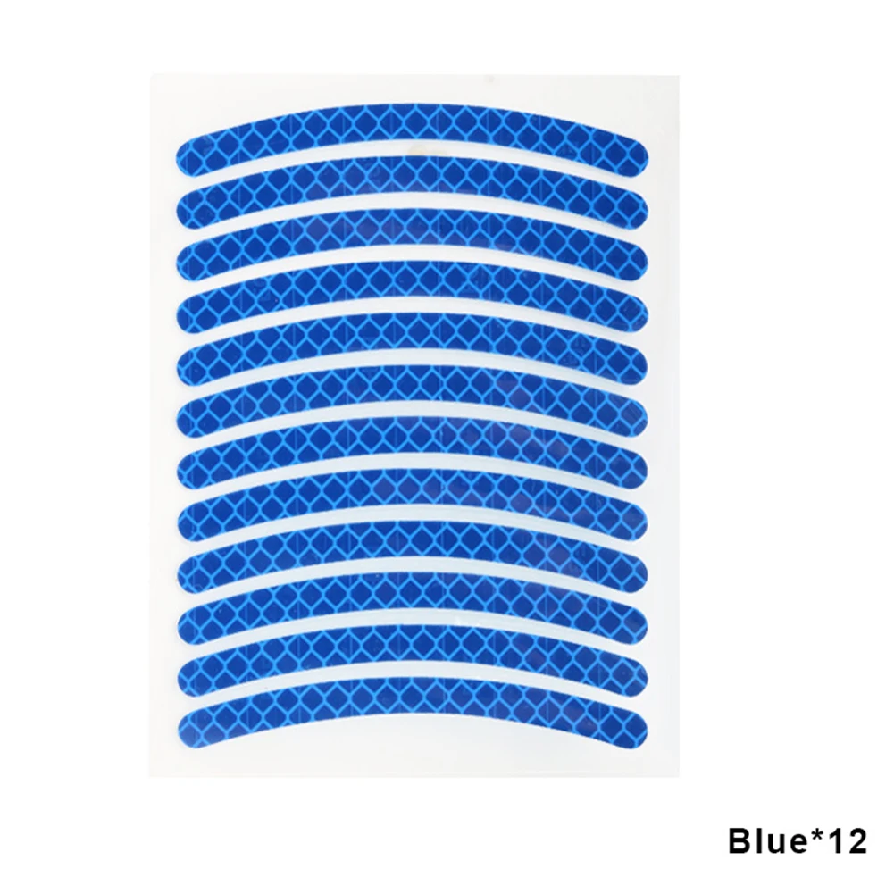 

8mm 24pcs Bicycle Motorcycle Reflective Wheel Sticker Decoration Reflective Stickers For Child Balance Wheel Bike Accessories