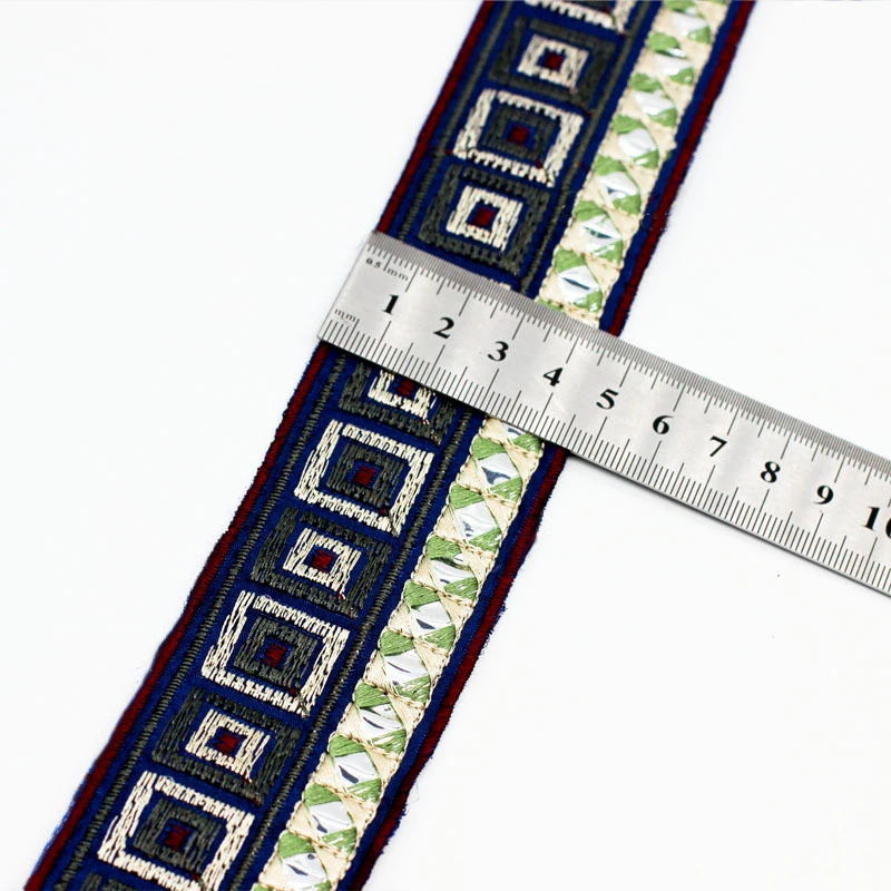 4 5 см в ширину клетчатая блестящая вышивка кружевная ткань сделай сам одежда