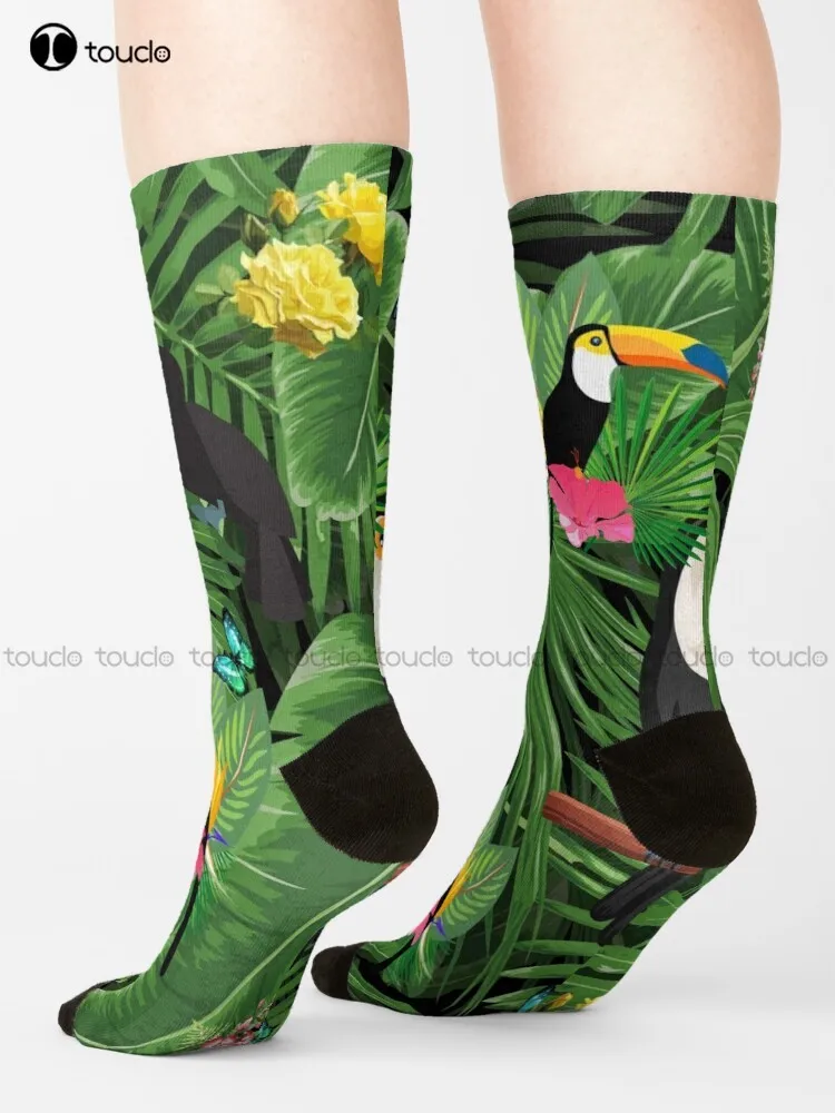Toucan тропические носки забавные уличные для скейтборда Унисекс Взрослые