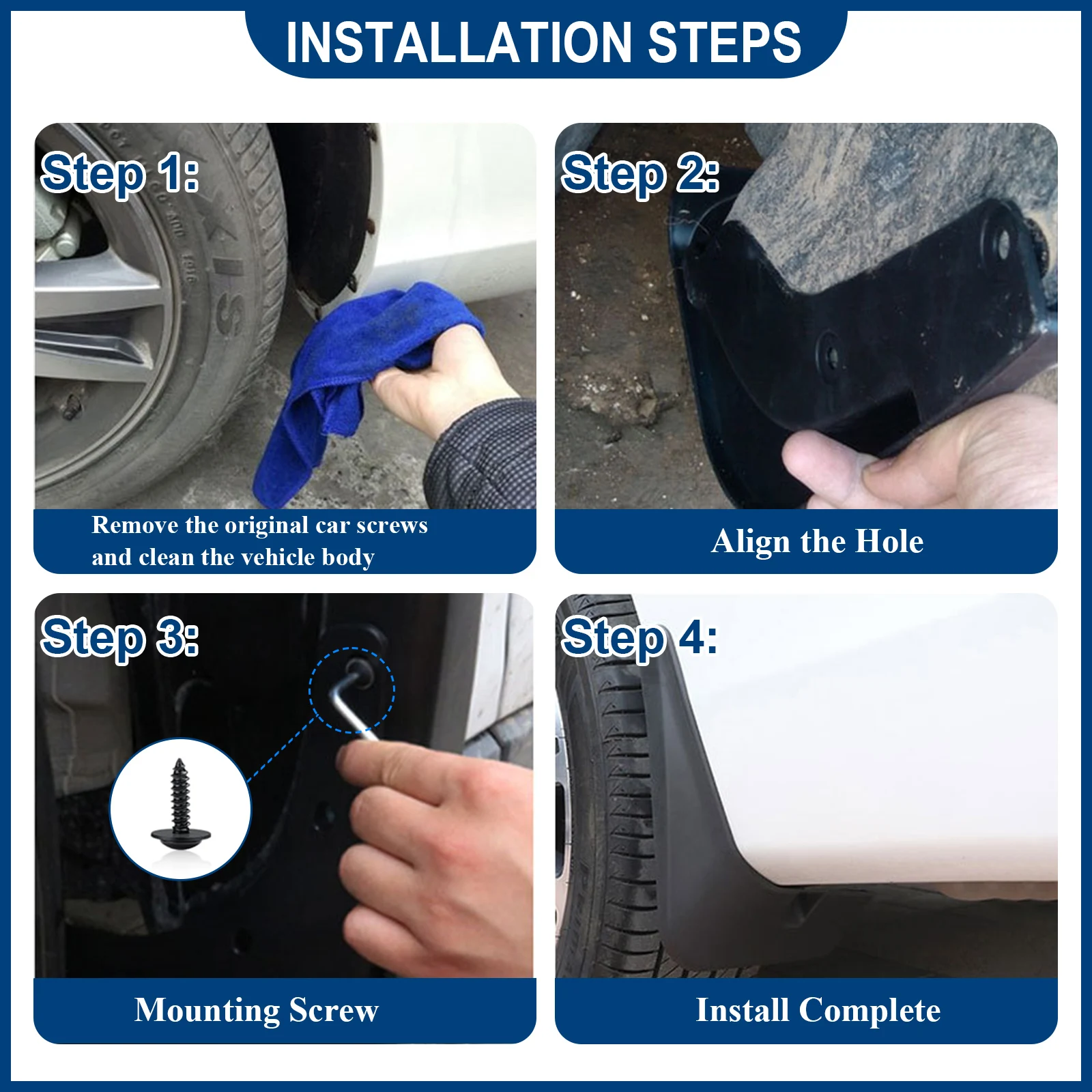 Автомобильные брызговики для MG4 Mulan EV передние и задние автомобильные защита от