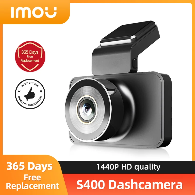 IMOU Dash Camera S400 4MP QHD Wifi Smart Voice Control Driving Recorder Parking Crash Record 123° Wide Angle Car Monitor