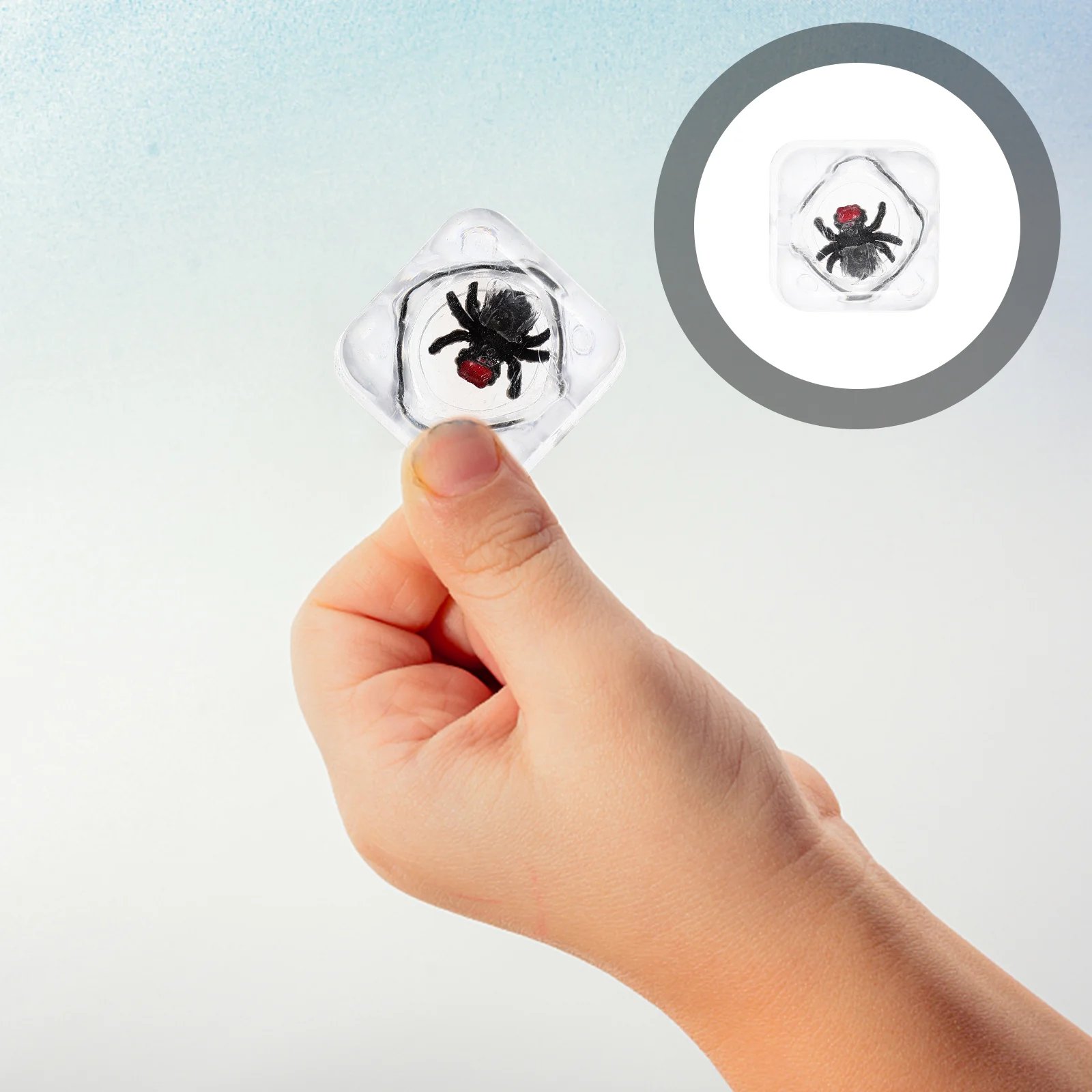 6 шт. хитрый кубик льда ошибка зажигание 5000 слоеных интересных кубиков с жуками