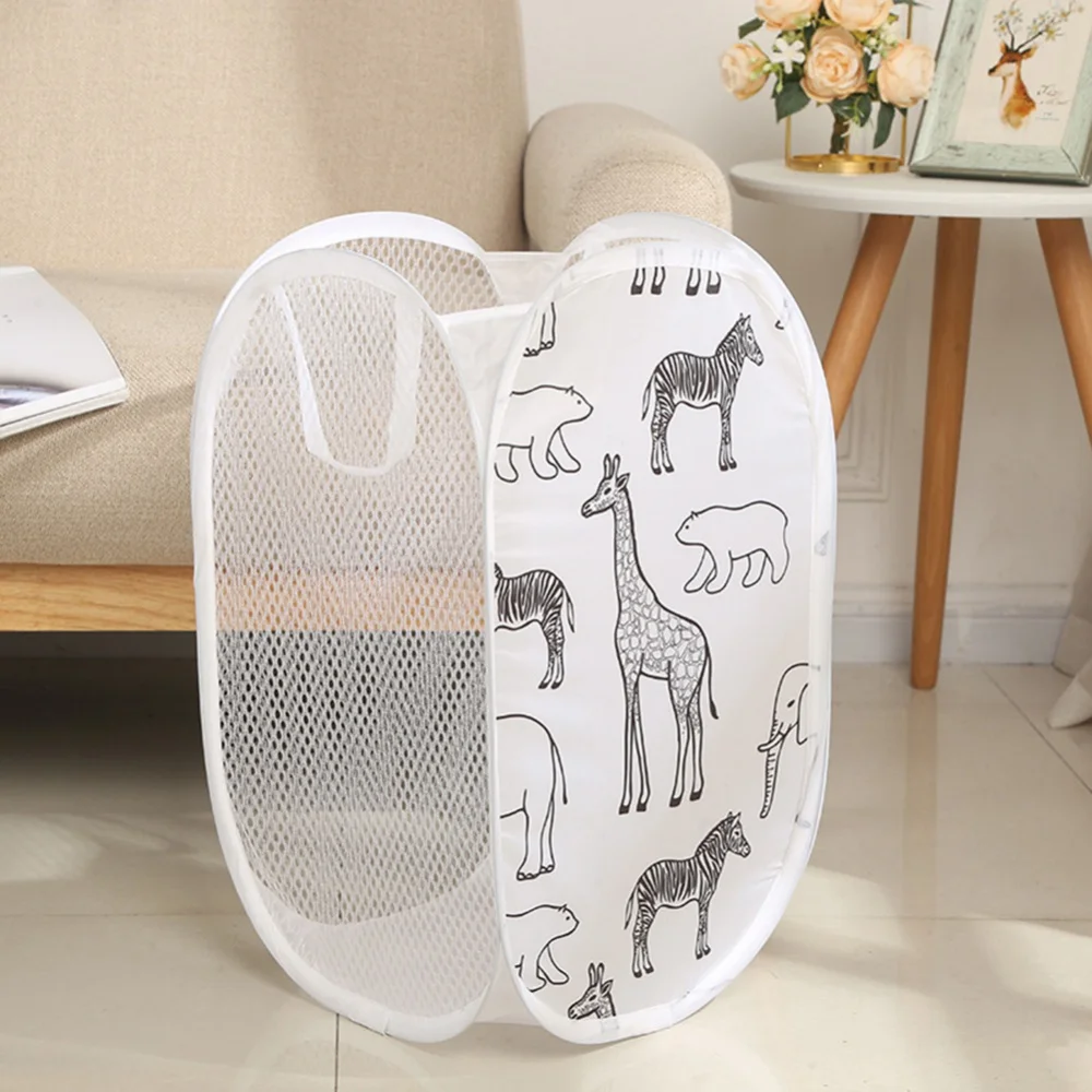 

Large Capacity Cartoon Giraffe Laundry Basket Household Clutter Organizing Storage Basket Bathroom Dirty Clothes Storage Hamper