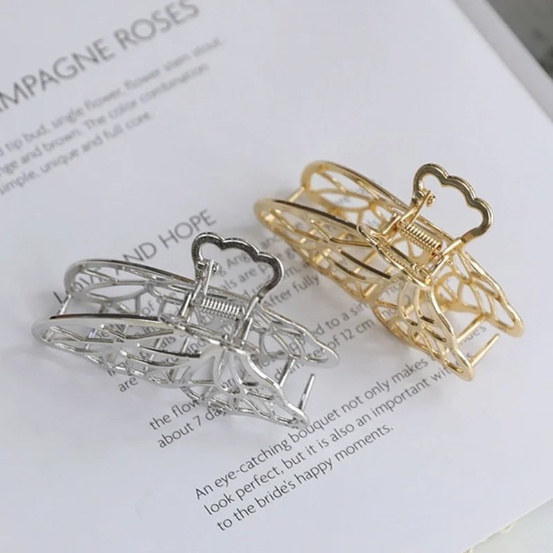 

2022 New Women Fashion Metal Geometric Hair Clips Claw Clip Large Gold Hair Clip Headband Hairpin Hair Crab Hair Accessories