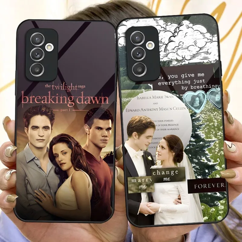 

TV Twilight Isabella Edward Cullen Phone Case For Samsung S30 S23 S21 S20 S22 S9 S8 S10E Note 20 10 Pro Ultra Plus Glass Cover