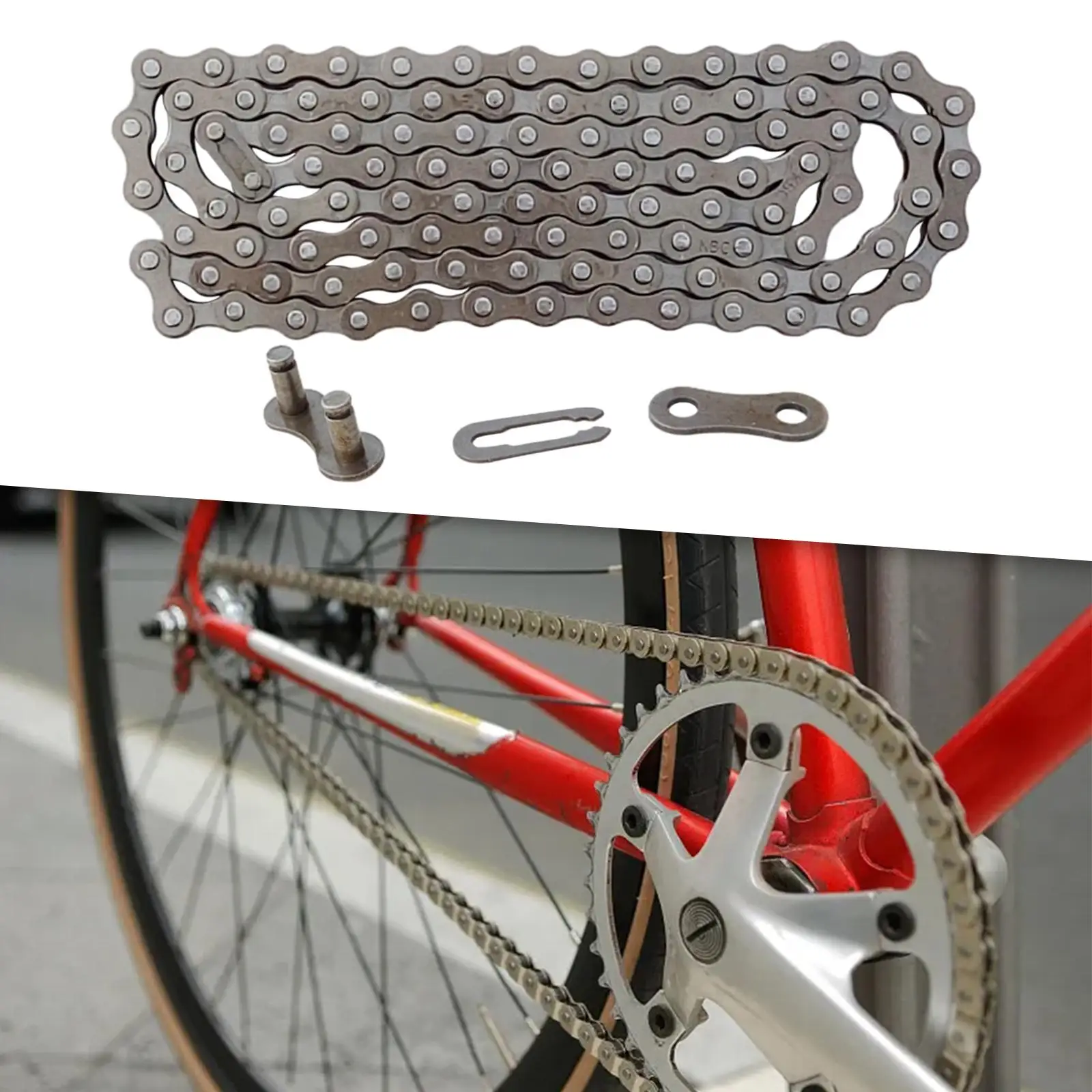 

114x велосипедная звеньевая цепь, звено отсутствует из стали для 6-7-8 9 10 11 скоростей, запчасти для ремонта горного велосипеда