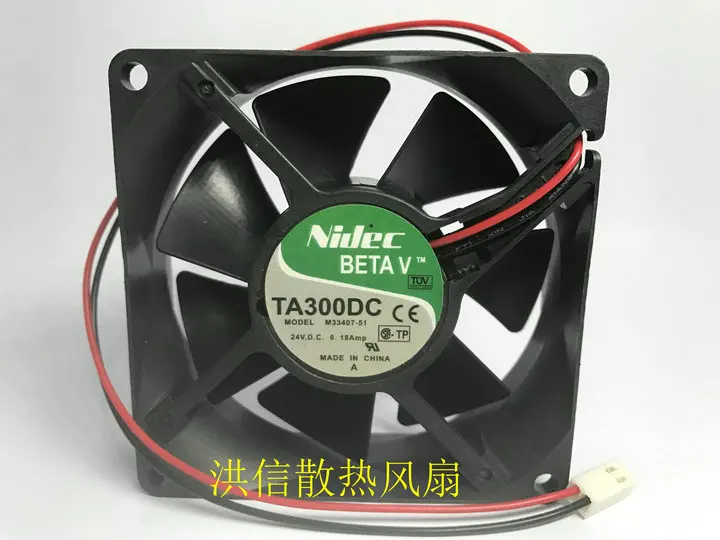 Бесплатная доставка, оригинальный трехпроводной преобразователь охлаждающего вентилятора Nidec 4015 D04R-24TH 47B DC24V 0.08A