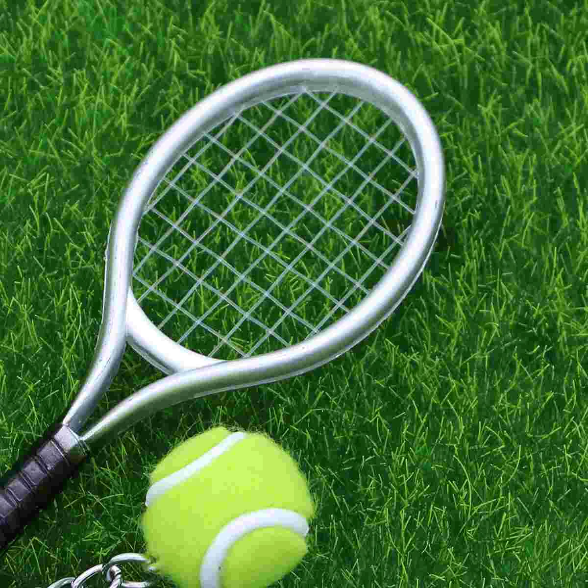 Брелок для ключей забавные цепочки кольца брелки автомобиля теннисная ракетка