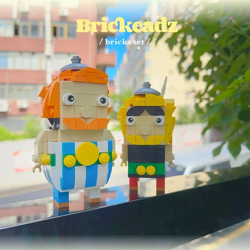 Аксессуары в стиле аниме Obelixed Brickheadz строительные блоки фигурки с квадратной