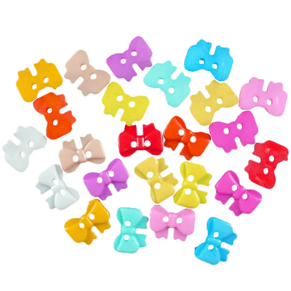 50 шт. разнообразные швейные пуговицы с двумя отверстиями