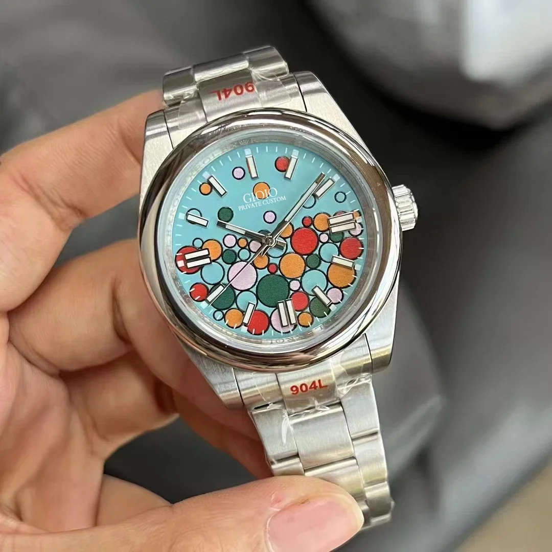 

Роскошные мужские женские Автоматические механические часы из нержавеющей стали Синие водонепроницаемые Классические наручные часы 31 мм 36 мм 41 мм