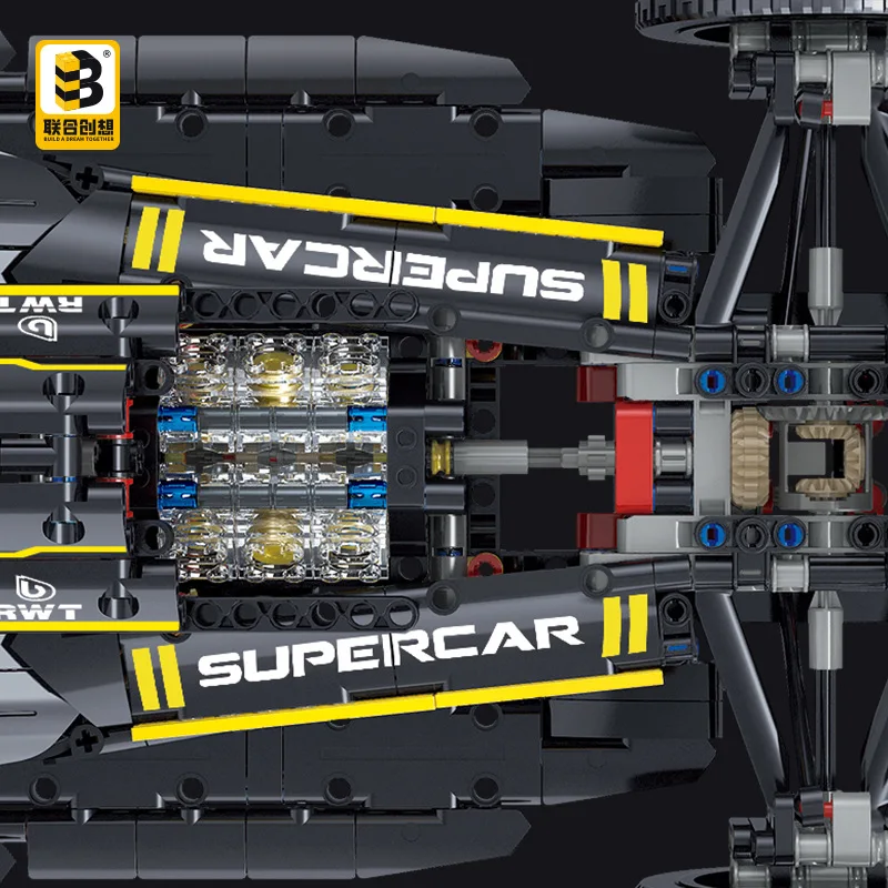 1650 шт. 1:8 MOC технический пульт дистанционного управления гоночные строительные
