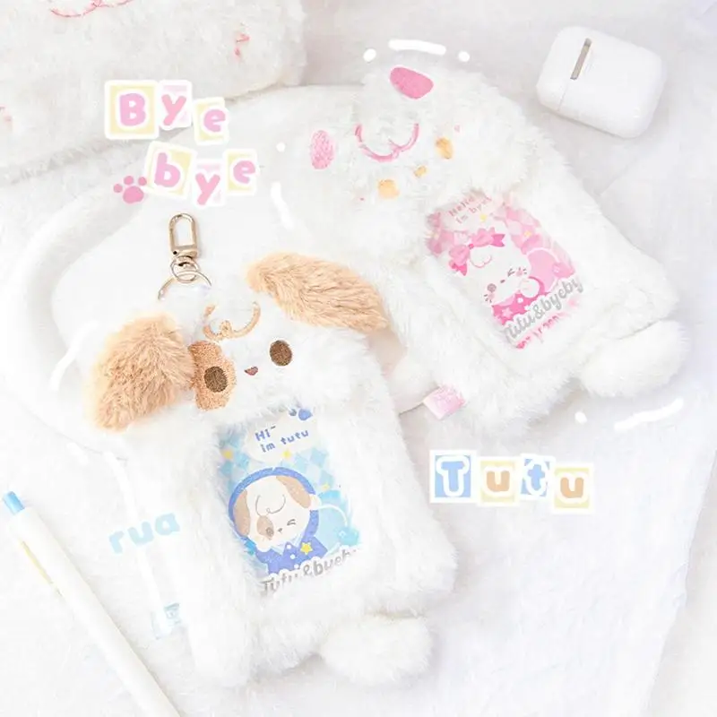 

Card Protector Sleeves Plush Cute Animal Photocard Holder Plush Photocard Holder Portable Protective Bag With Zipper For Game