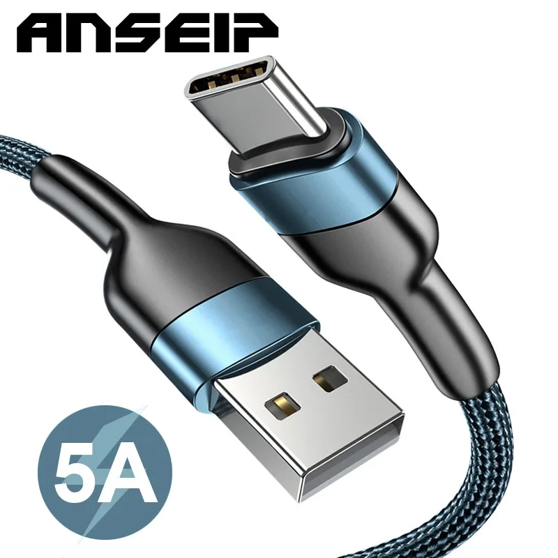 Зарядный USB-кабель ANSEIP 5 А с поддержкой быстрой зарядки и передачи данных
