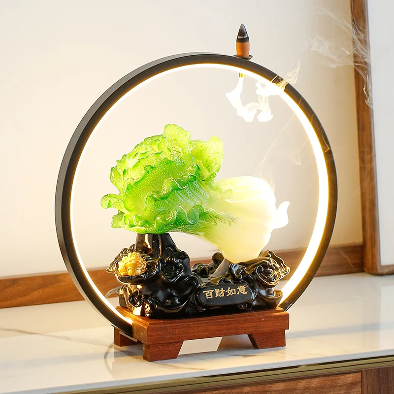 

Fragrance Backflow Incense Burner Agarwood Censer Mini Waterfall Incense Holder Puffs Smoke Bruleur Bougie Fondant Room Decor