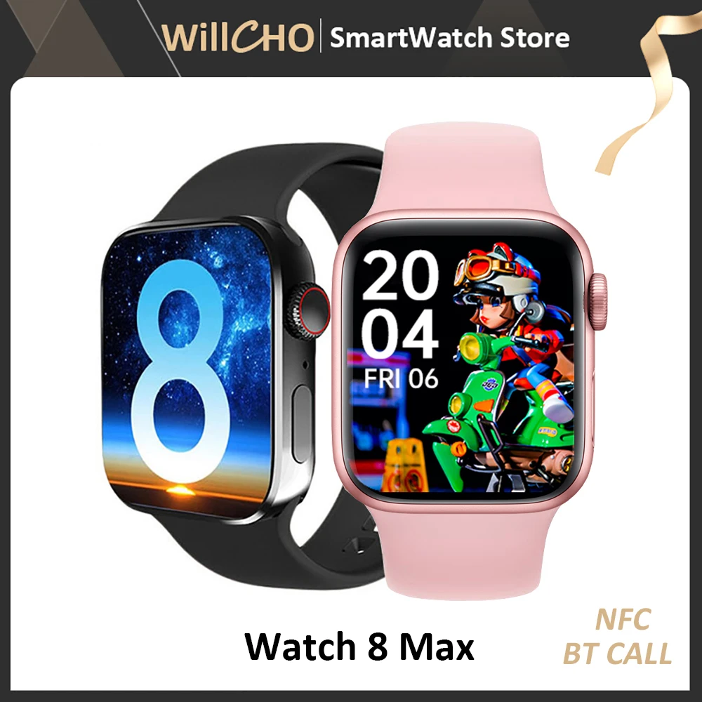 

New i8 Max Smartwatch Series 8 Sports Fintess Smart Watch For Man Bluetooth Call NFC Original Watches PK Iwo Series 7 i8 Pro Max
