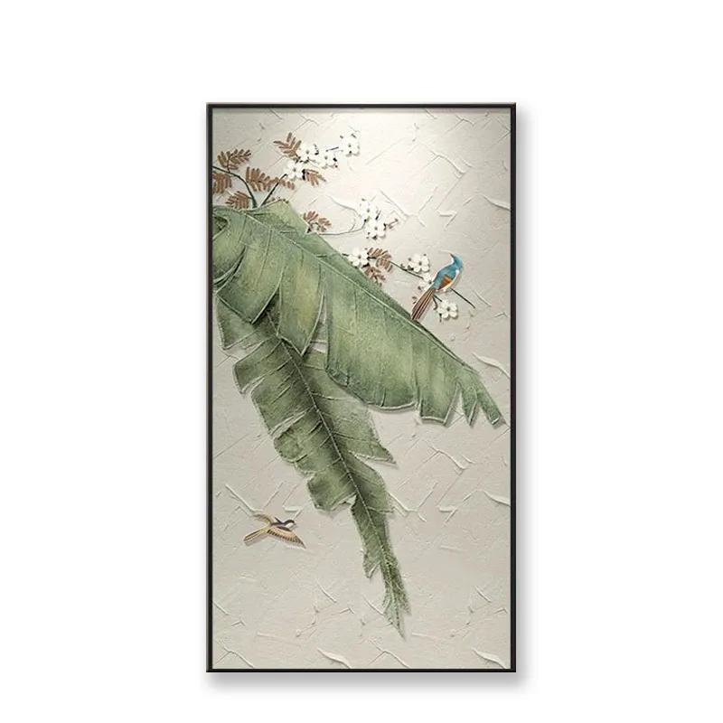 Абстрактная живопись маслом &quotЛистья банана&quot MYT