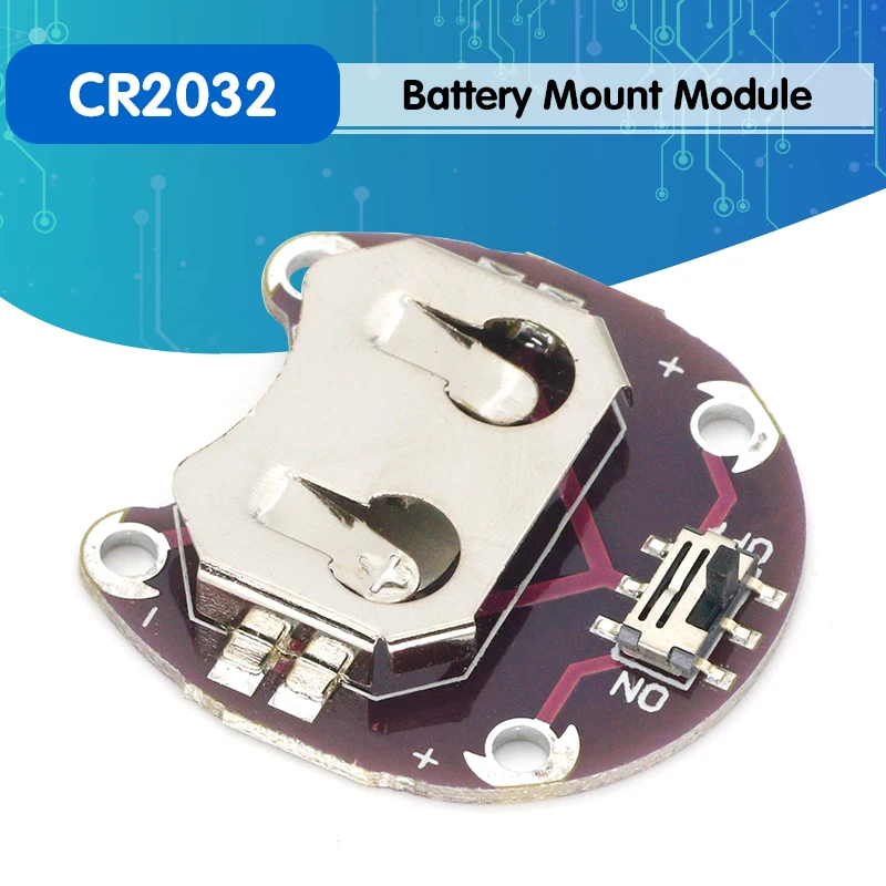 

Держатель для аккумулятора LilyPad CR2032, модуль крепления батареи для arduino, Комплект «сделай сам»