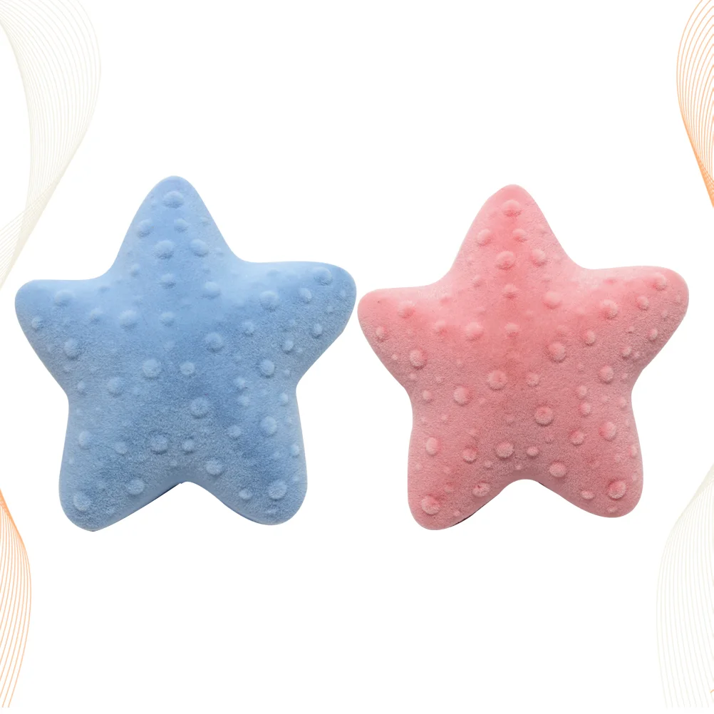 

Ring Box Holder Case Pentagram Star Wedding Engagement Jewelry Earring Gift Storage