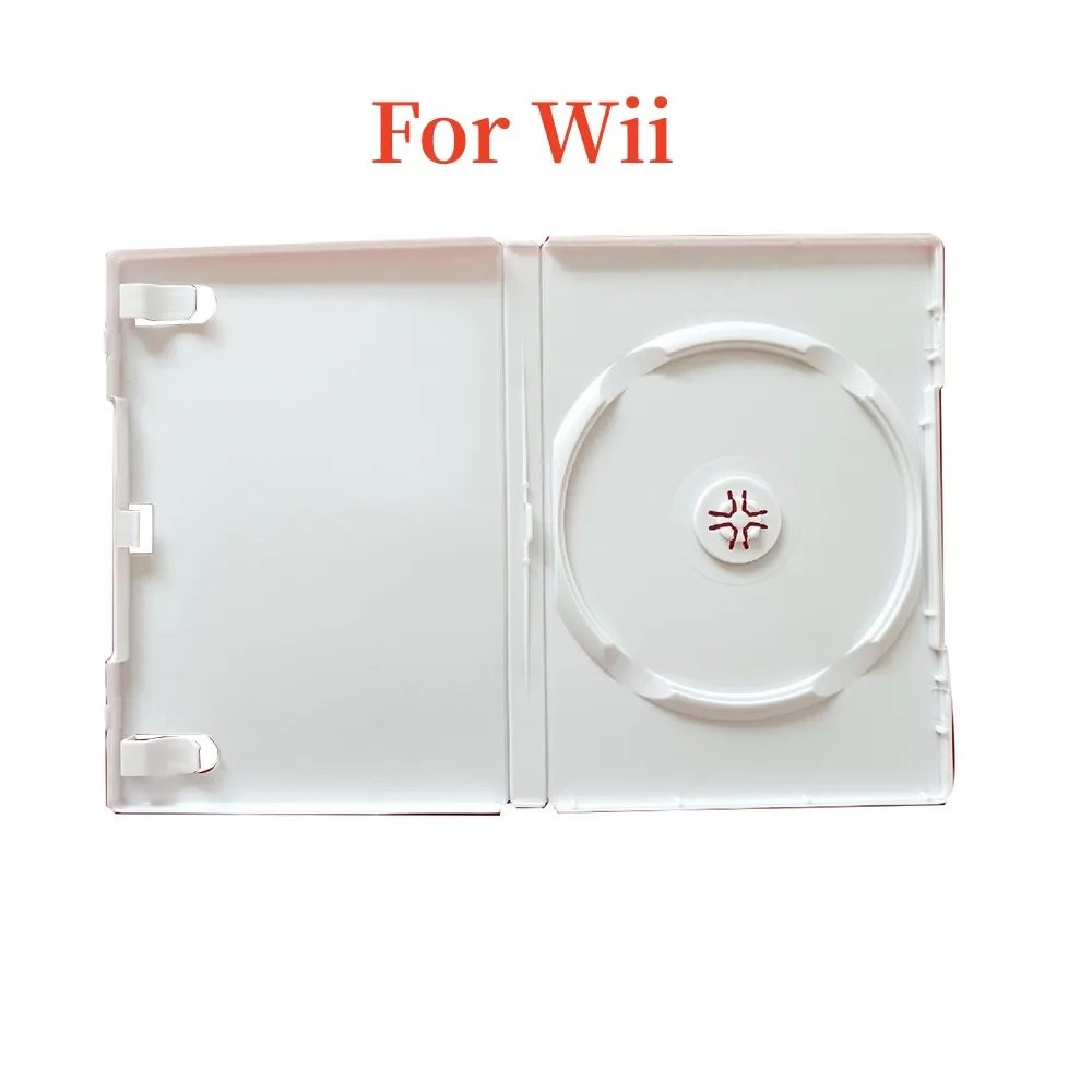 Запасная детская коробка для дисков Wii, пластиковая коробка для хранения дисков и DVD, белая