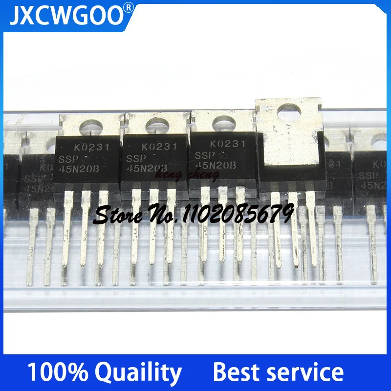 

10PCS 100%New Original SSP45N20B 45N20B TO-220 N channel 45A/200V