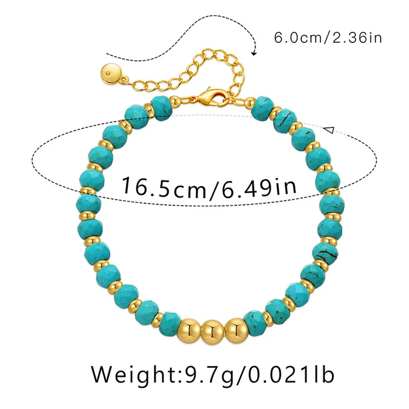 Оптовая продажа богемные браслеты ручной работы из бирюзы натурального камня