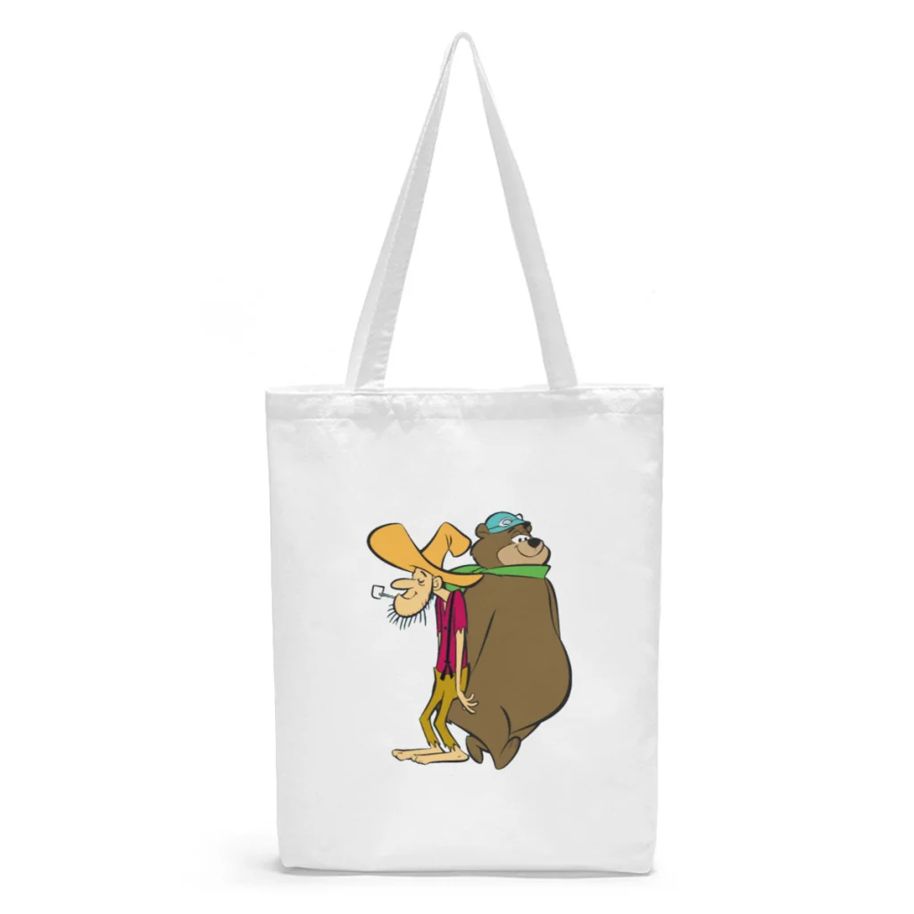 

Lazy Luke Canvas Shopper Handbag Wacky Races 1968 Anime TV Series Shoulder Bags Girls Boys Storage Pocket Fitness Pouch Tote Bag