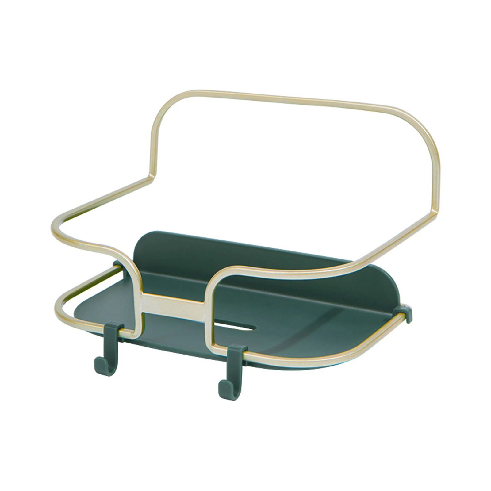 

Кухонная настенная полка без перфорации, компактные органайзеры для приправ для холодильника, микроволновой печи