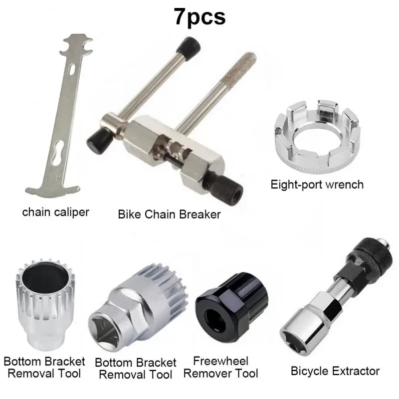 

8pcs Bicycle tools Bicycle Repair Tool Kit Crank Wheel Puller MTB mountain road Bike Axle Puller herramientas bicicleta mtb