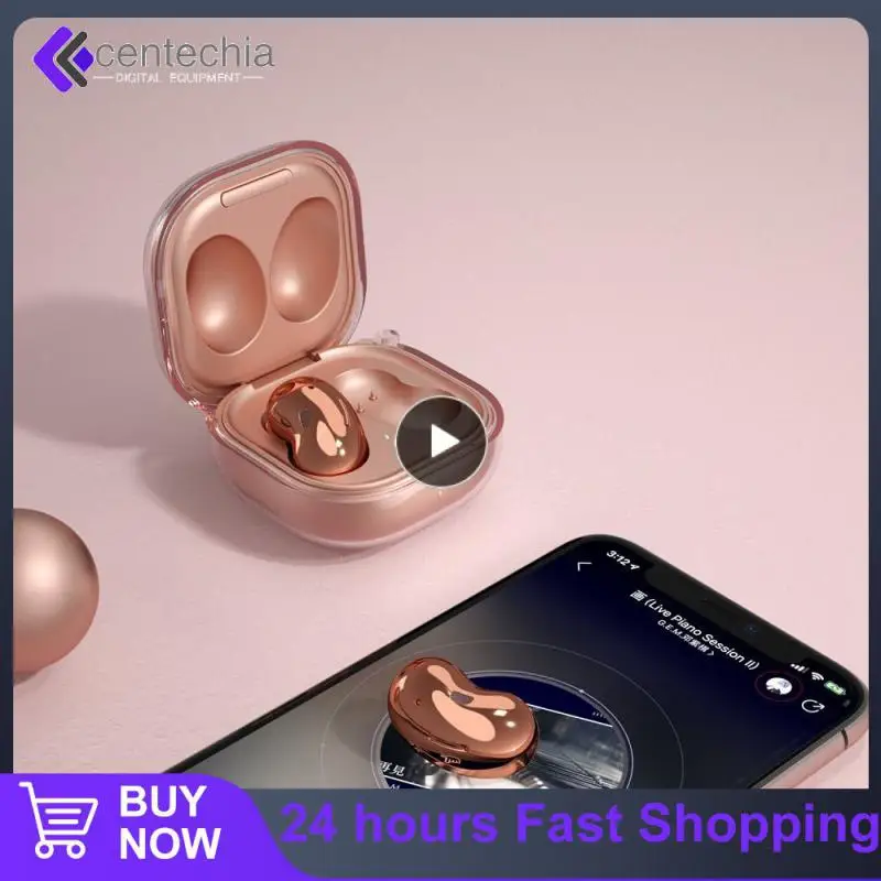 

1~6PCS Small Size Headset Case Easy To Carry Fall Prevention Pink Gold Headphone Case Fashion Appearance