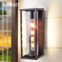 sandiy outdoor porch light chandelier wall lamp waterproof vintage led lighting for house gate patio aisle exterior sconce