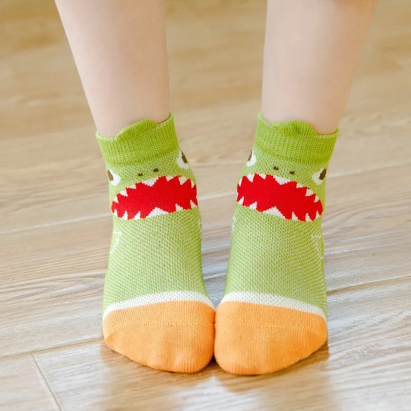 Children Socks Spring Mesh Light Baby Dinosaurs Ship Socks Socks Cotton socks Sports Socks Students