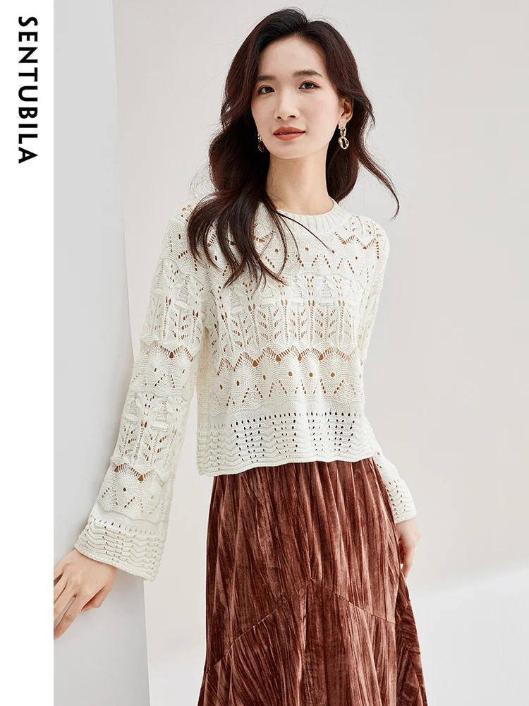 Женский вязаный пуловер Sentubila