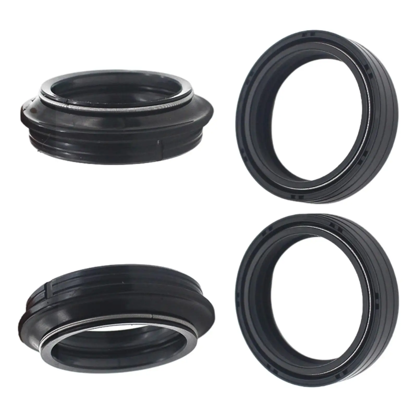 

2Pcs Fork and Waterproof Replaces Low Friction Replacement 37Mmx47Mmx11mm Dust Wiper suitable for bmw