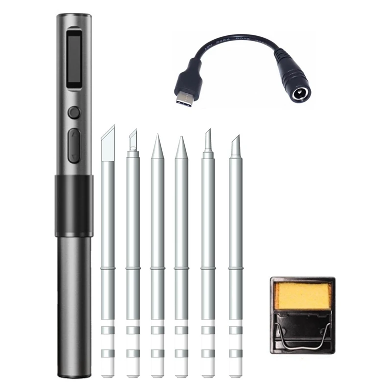 Электрический паяльник PD65W регулируемая постоянная температура совместимые