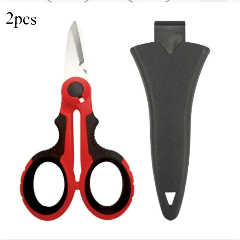 

2 шт. многофункциональные ножницы для электрика, изолированные ножницы для магистрали, ножницы для железного листа, зубчатые ножницы для рыбалки