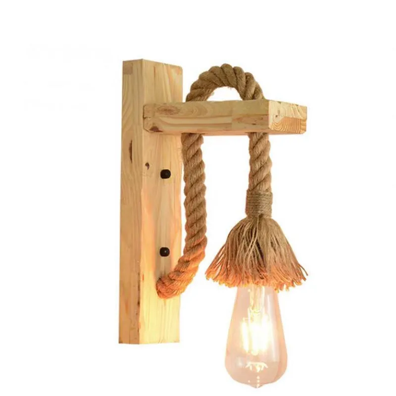 

Современные Простые деревянные настенные светильники, лампы E27 для спальни, фойе, кабинета, столовой, светодиодное освещение, теплые светил...