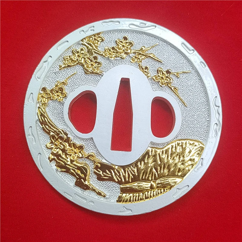 Красивое украшение дома часть меча защита лезвия Цуба вишня для ниндзя катаны