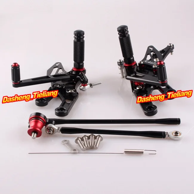 Алюминиевые регулируемые задние подножки для мотоцикла с ЧПУ задний набор