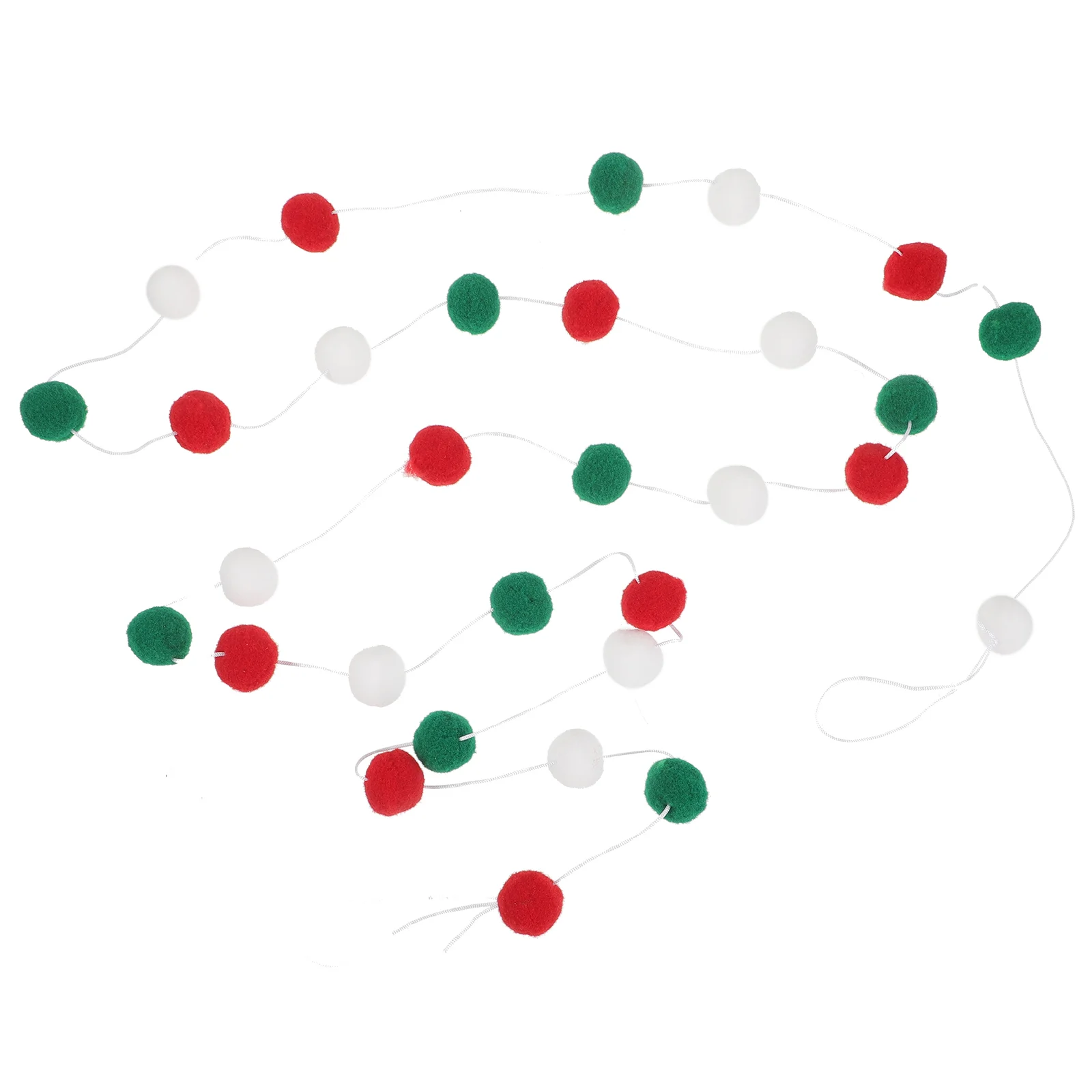Креативный рождественский декор подвесной шар гирлянда помпон украшение на