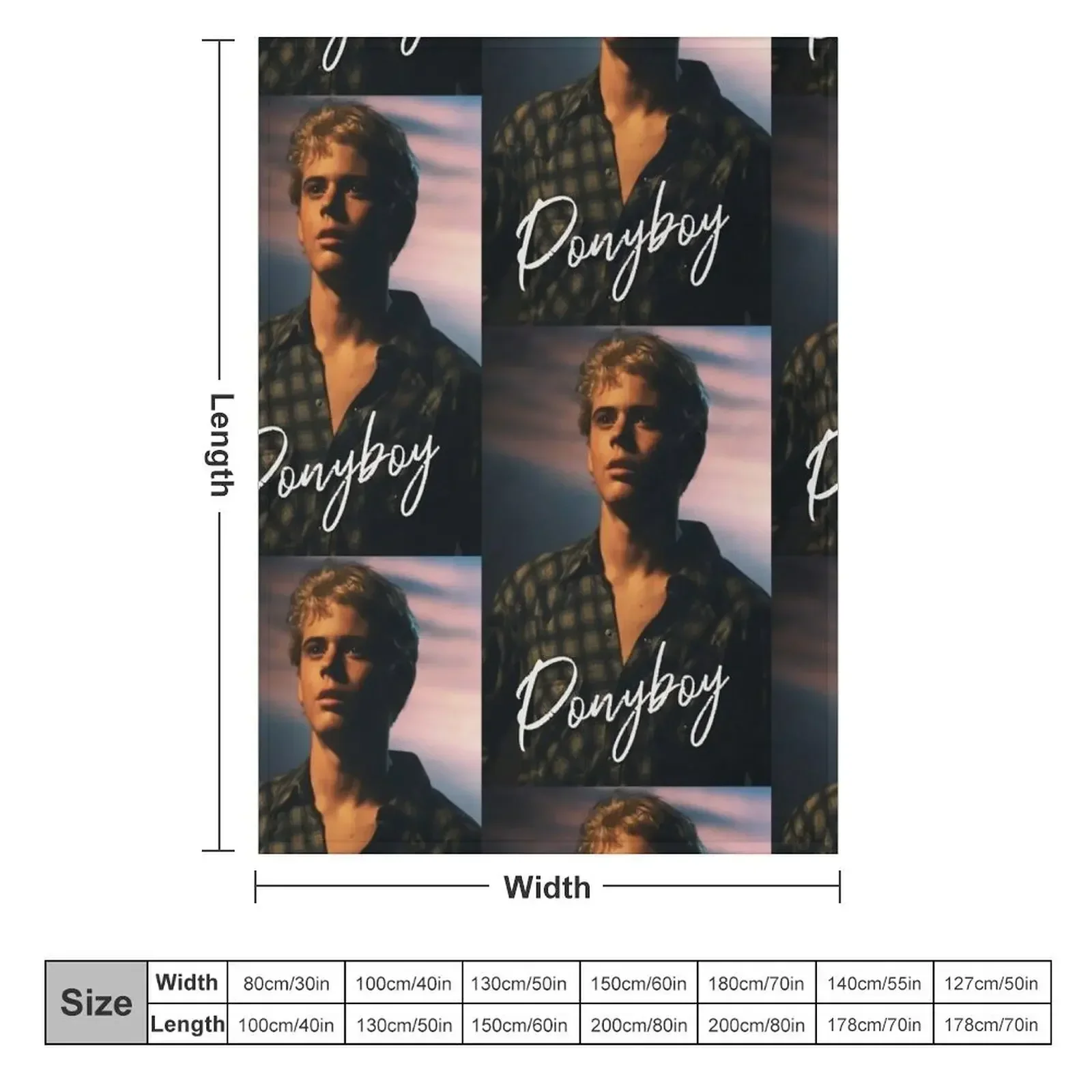 Одеяло из фильма Ponyboy The Outsiders Retros милые клетчатые тонкие роскошные утолщенные